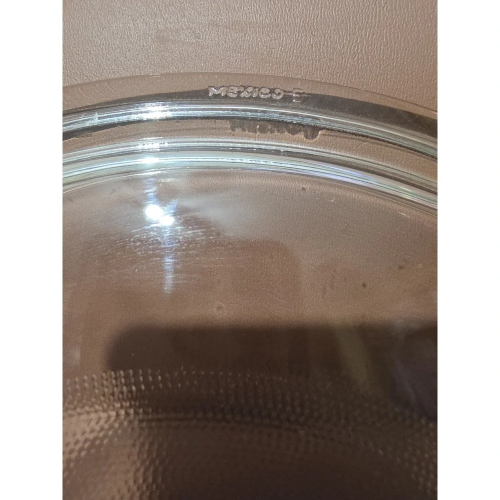Vintage Pyrex Corning Glass Replacement Lid Mexico 5 Fits 1.5 Qt Casserole 8.5